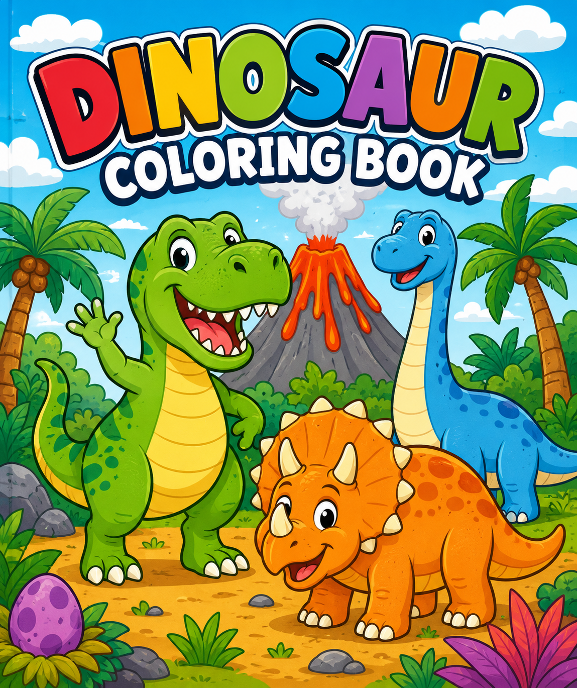 Wonderkids Dinosaur Coloring Book